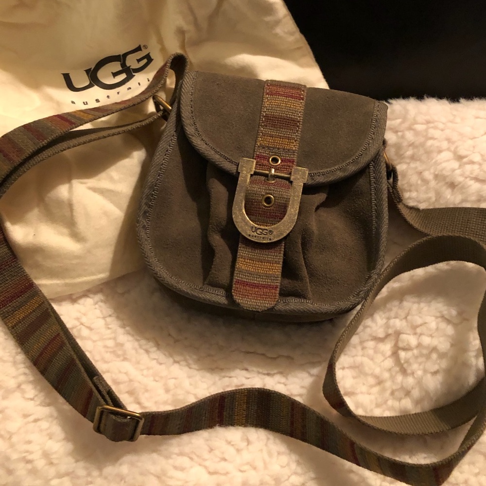 UGG small crossbody-olive suede